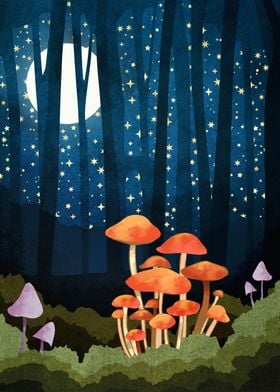 Midnight Mushrooms