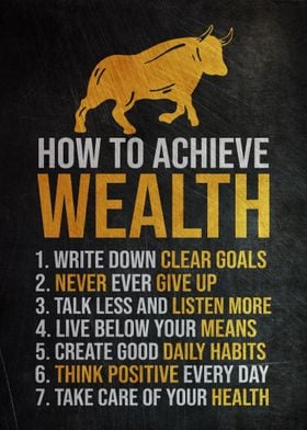 How To Achieve Wealth Gold